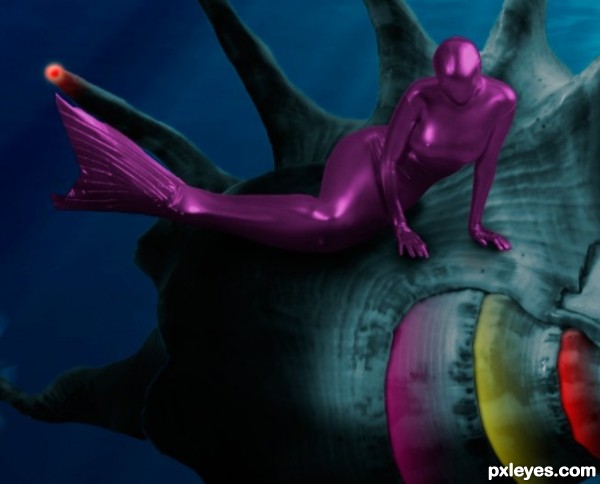 Creation of The Elusive Purple Mermaid: Step 12