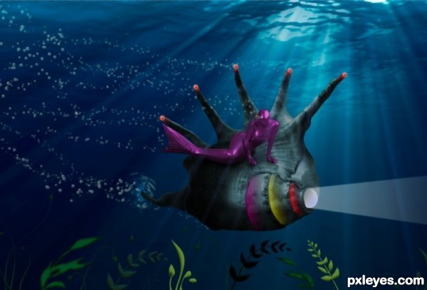 Creation of The Elusive Purple Mermaid: Step 17