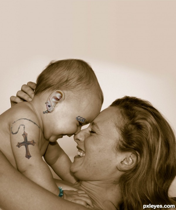 Creation of Only A Mother Could Love: Step 6