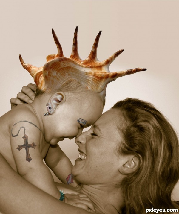 Creation of Only A Mother Could Love: Step 8