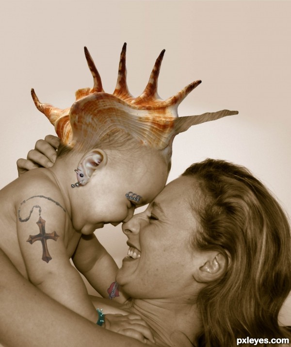 Creation of Only A Mother Could Love: Step 10
