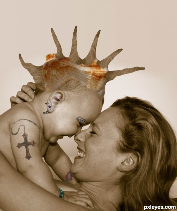 Creation of Only A Mother Could Love: Step 11