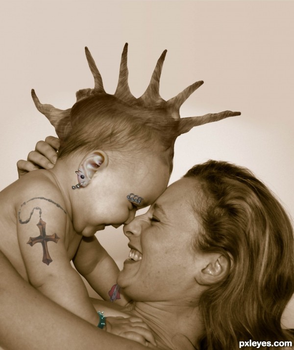 Creation of Only A Mother Could Love: Step 12