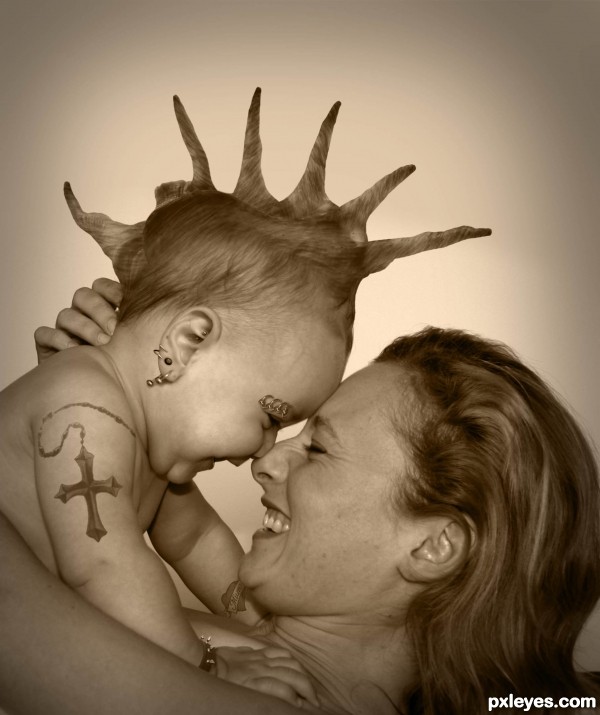 Creation of Only A Mother Could Love: Step 13
