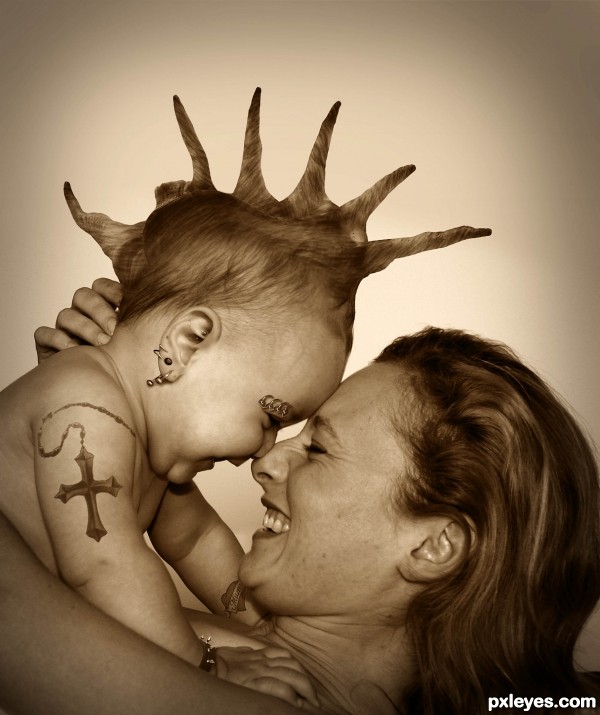 Creation of Only A Mother Could Love: Step 14
