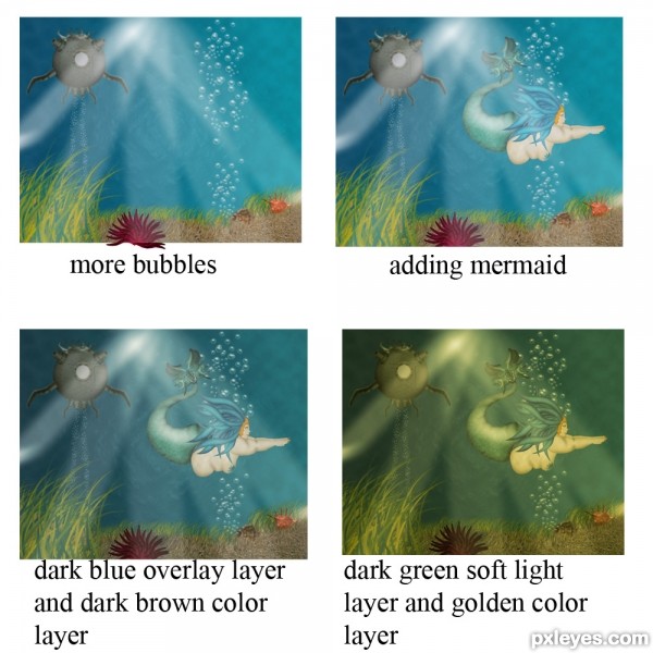 Creation of BBM or Big Beautiful Mermaid: Step 14