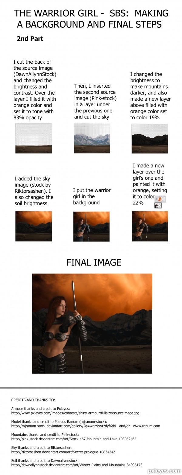 Creation of The Warrior Girl: Step 2