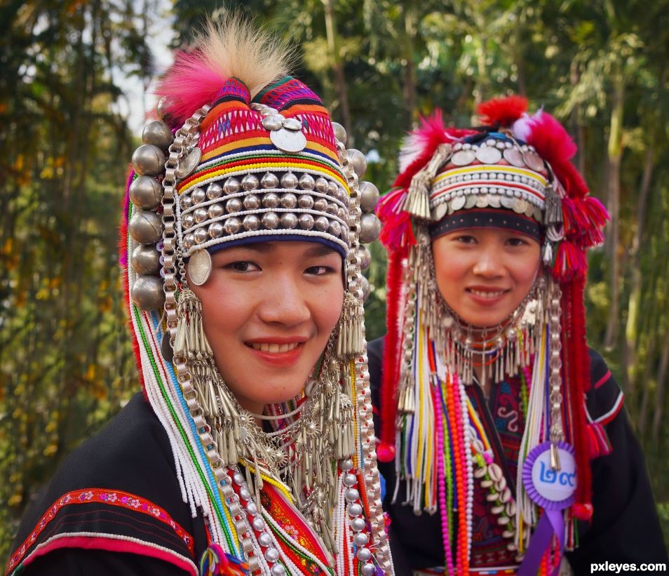 Akha Hilltribe Headdress.