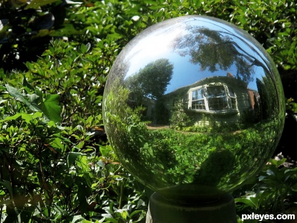 mirrored globe