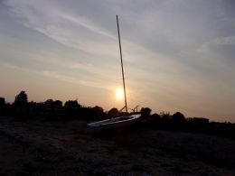 Sunset Sailboat