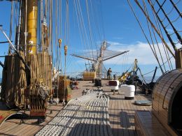 on the training ship