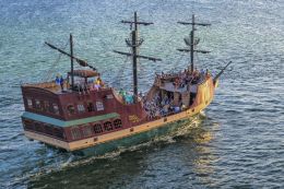 A boat in the Gulf of Mexico