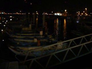 Boat at night scene