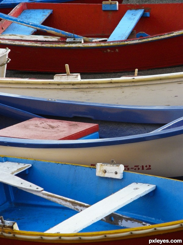 Close up boats