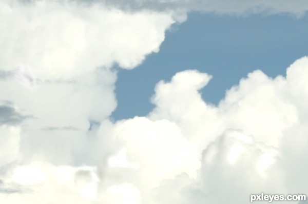 Creation of Dancing in the clouds: Step 4