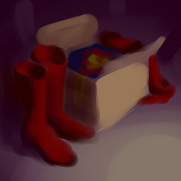 Creation of red boots: Step 2