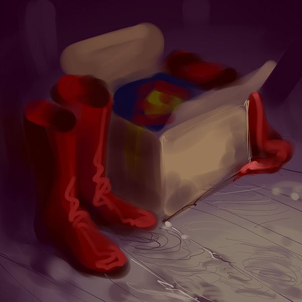 Creation of red boots: Step 3