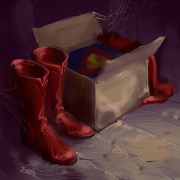 Creation of red boots: Step 4