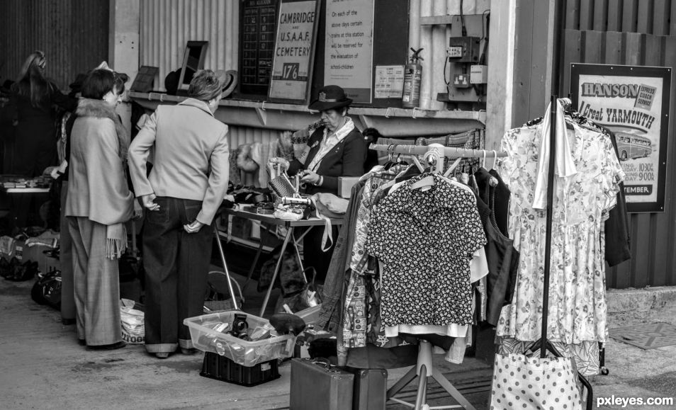 Antique Clothes Stall