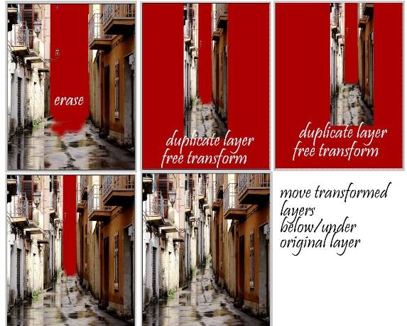 Creation of sicily street: Step 1
