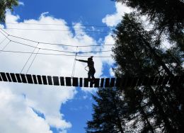 the Tibetan bridge