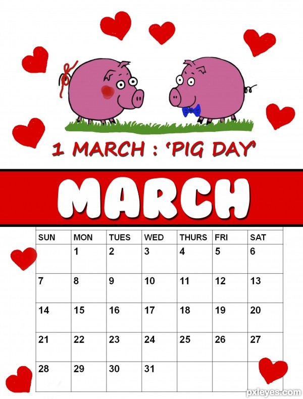 Creation of 1st March : 'Pig Day' !: Final Result