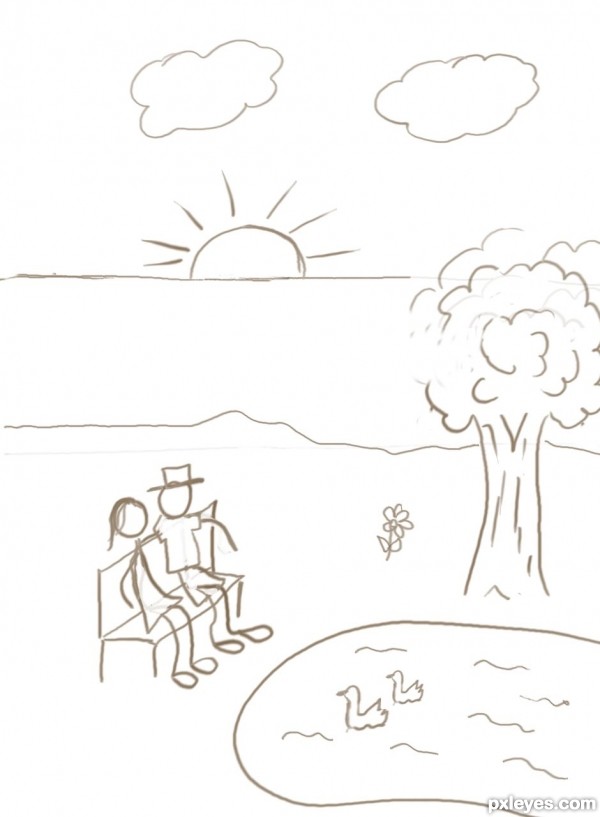 Creation of August : National 'Share a Sunset with your Lover' Month: Step 1