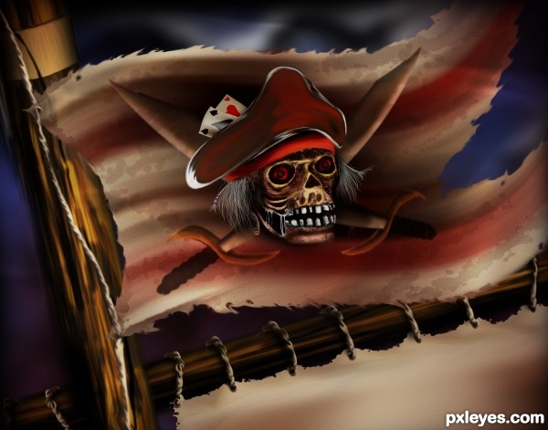 Jolly Roger photoshop picture)