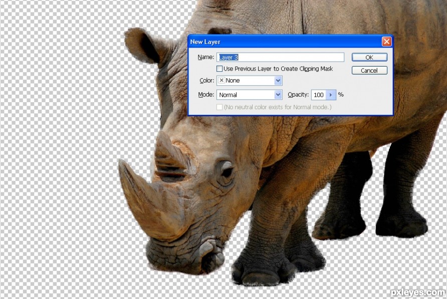 Creation of rhino : Step 4