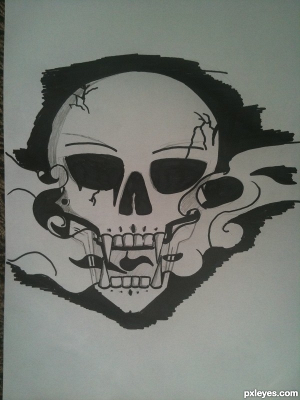 Creation of Smoky Skull: Final Result