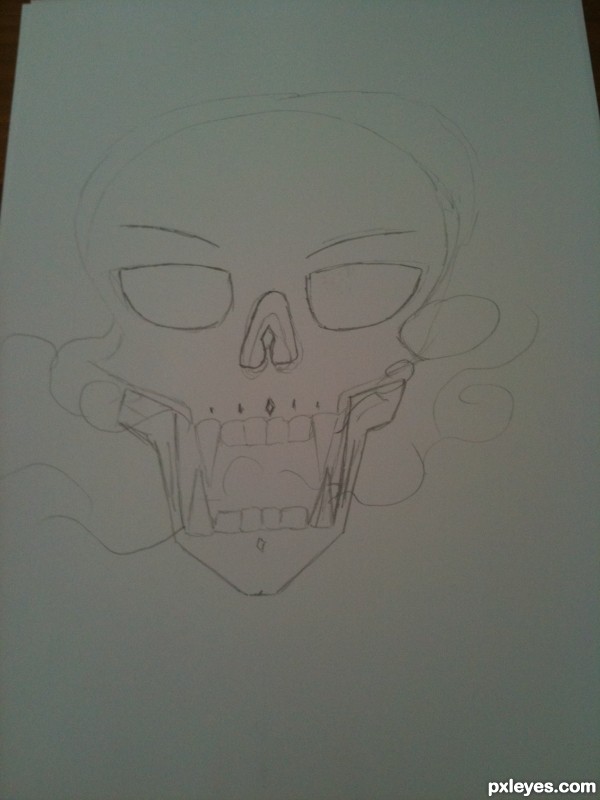Creation of Smoky Skull: Step 1
