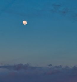 Full moon setting