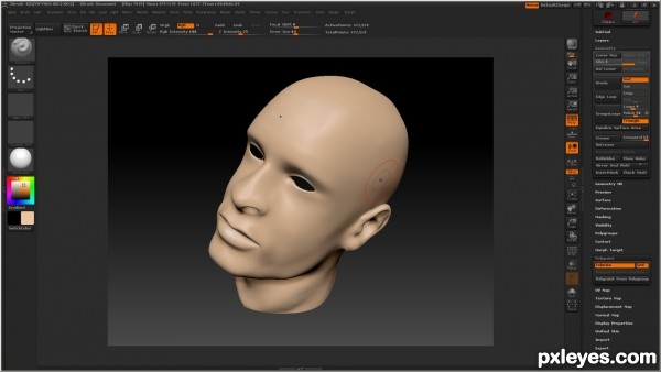 Creation of skin render: Step 13