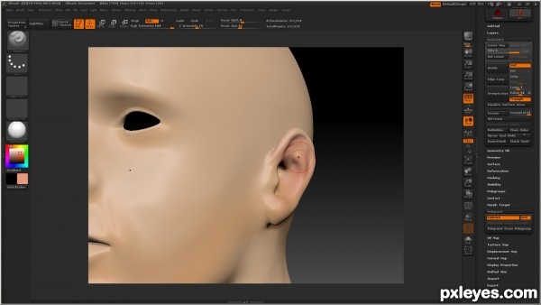 Creation of skin render: Step 14