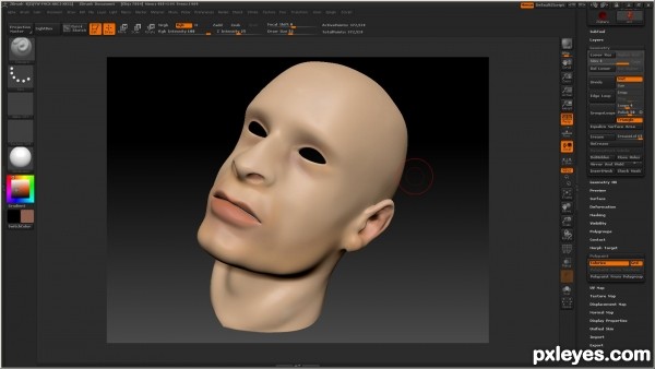 Creation of skin render: Step 15