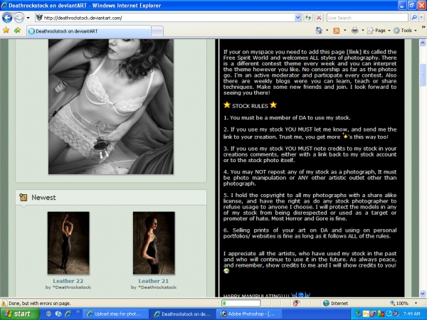 Creation of Just Freaky...: Step 2
