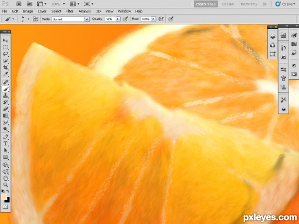 Creation of lime,orange and grape fruits: Step 11