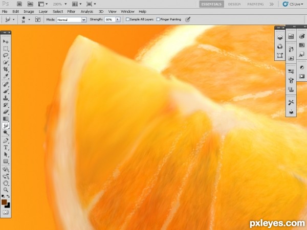 Creation of lime,orange and grape fruits: Step 13