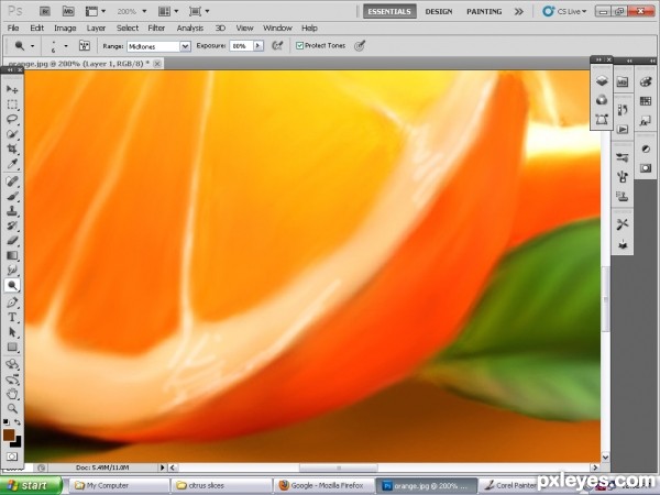 Creation of lime,orange and grape fruits: Step 15