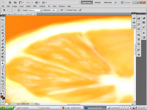 Creation of lime,orange and grape fruits: Step 16