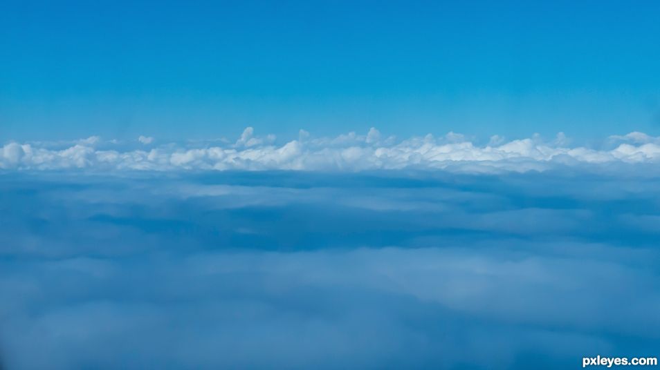 Up there the wonderful clouds!