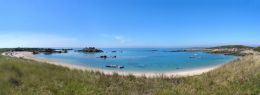 Little beach in Chausey archipelago