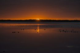 Sunset over water