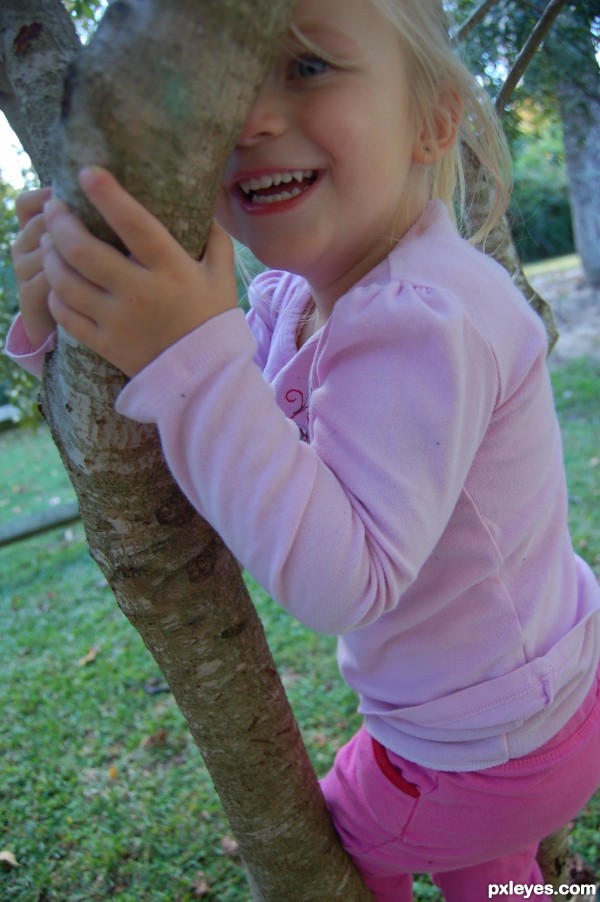 girl climbing