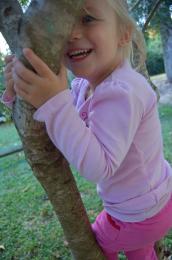 girl climbing