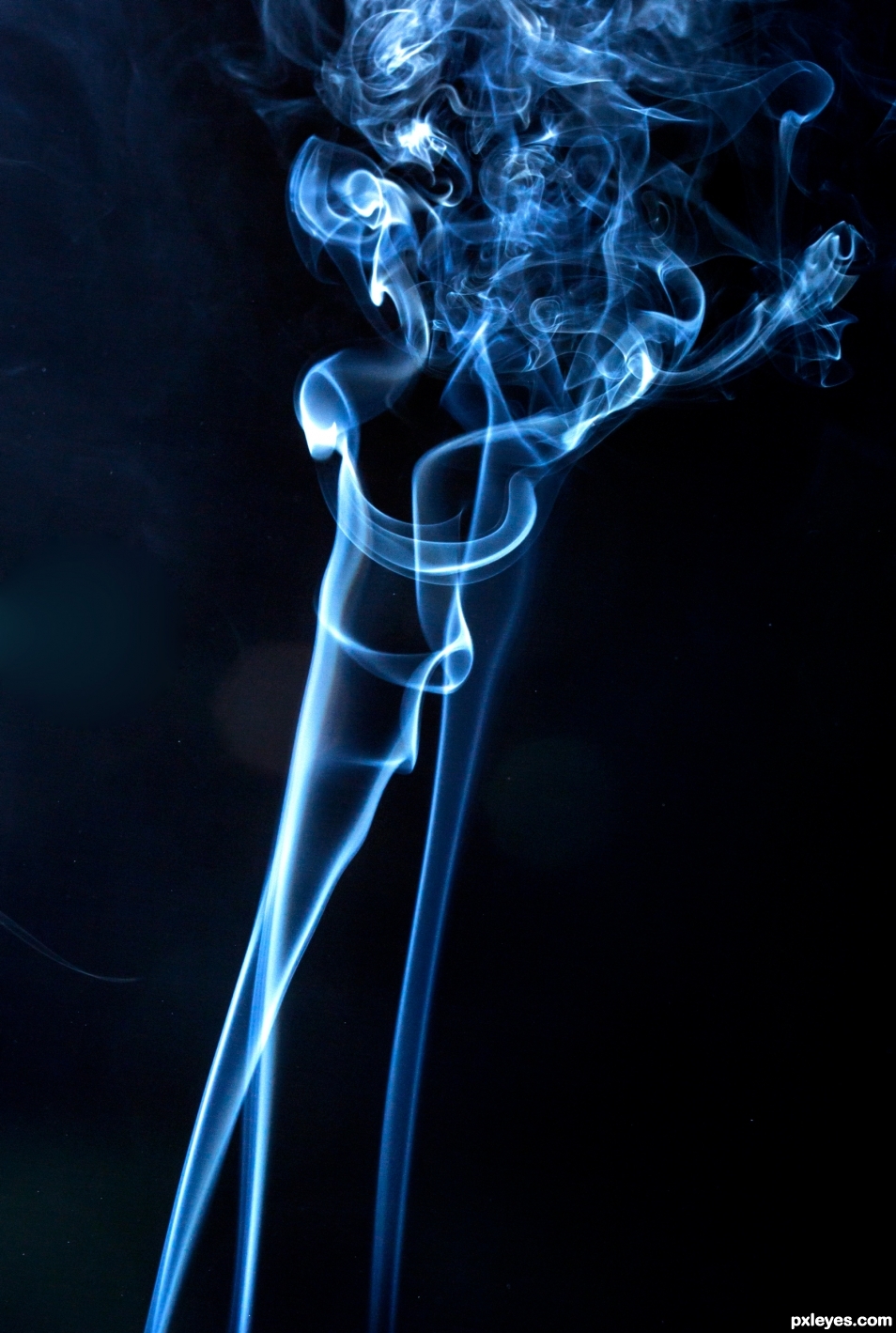 Blue smoke