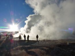 Hot Mud Geysers