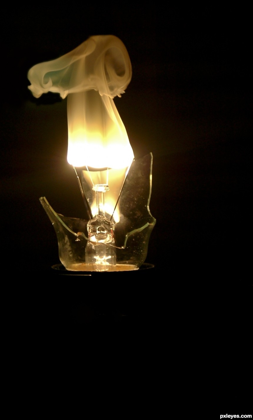 Light Bulb Smoke photoshop picture)