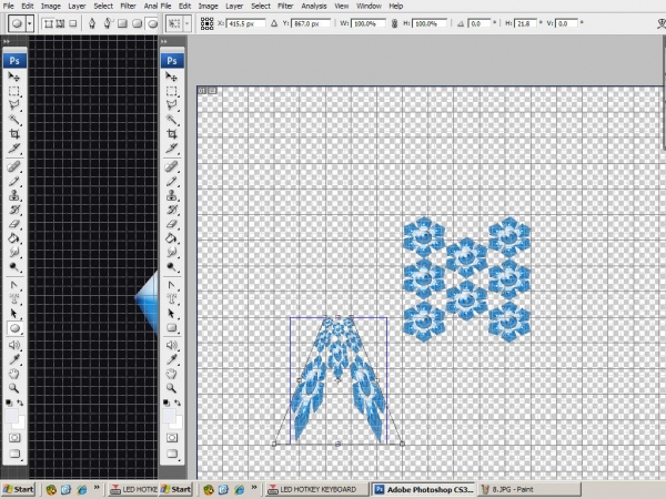 Creation of Snow crystal: Step 2
