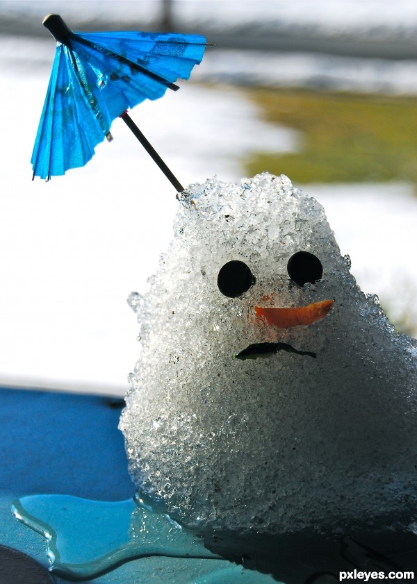 the word snowmen hate... photoshop picture)